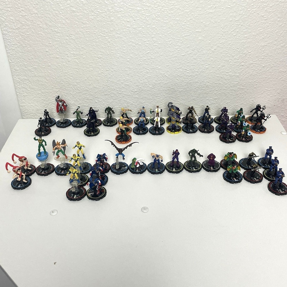 Heroclix Hypertime Lot‎ 50 Figures DC Universe Miniatures Game Pieces